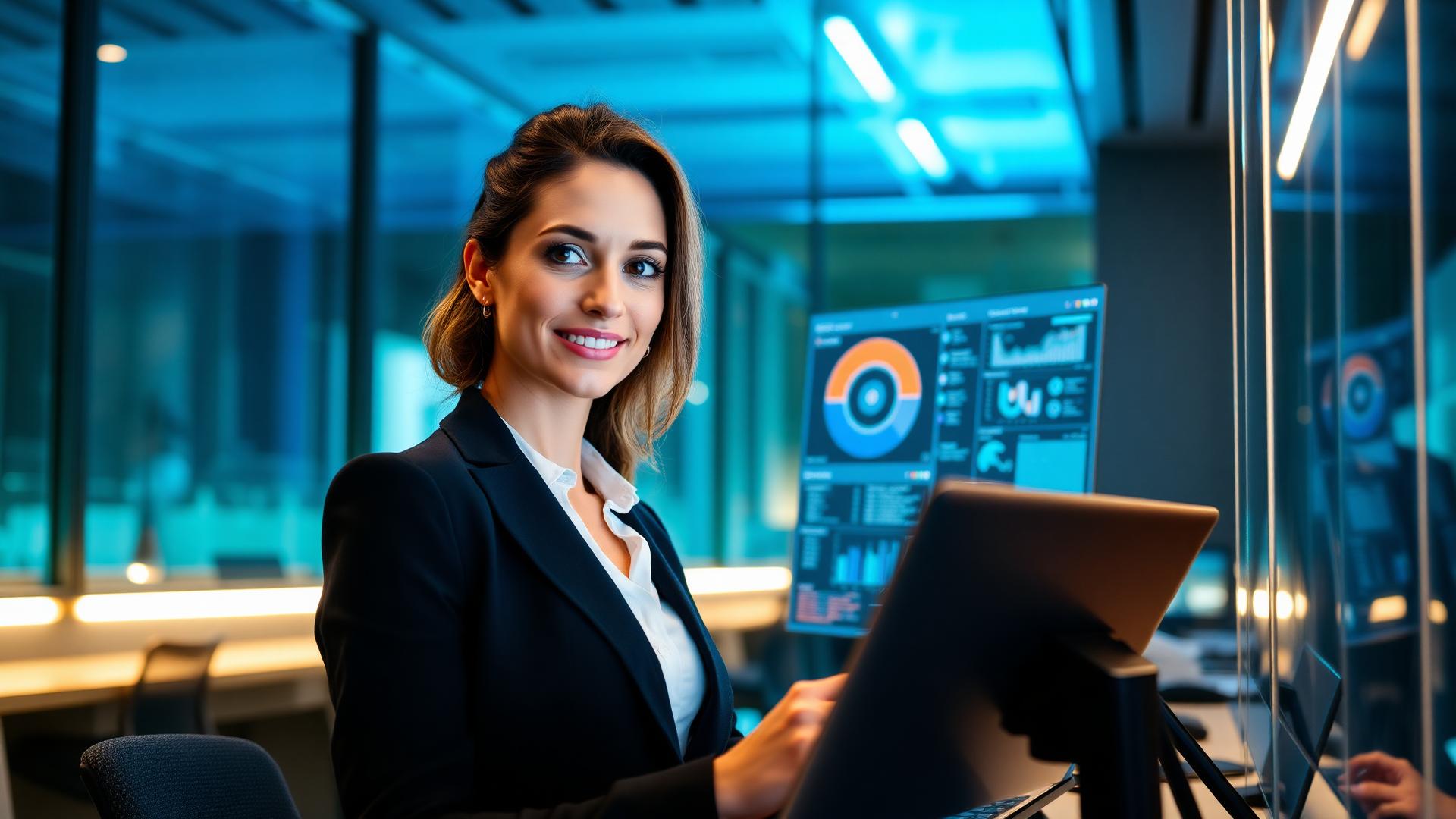 AI automation professional working with enterprise technology